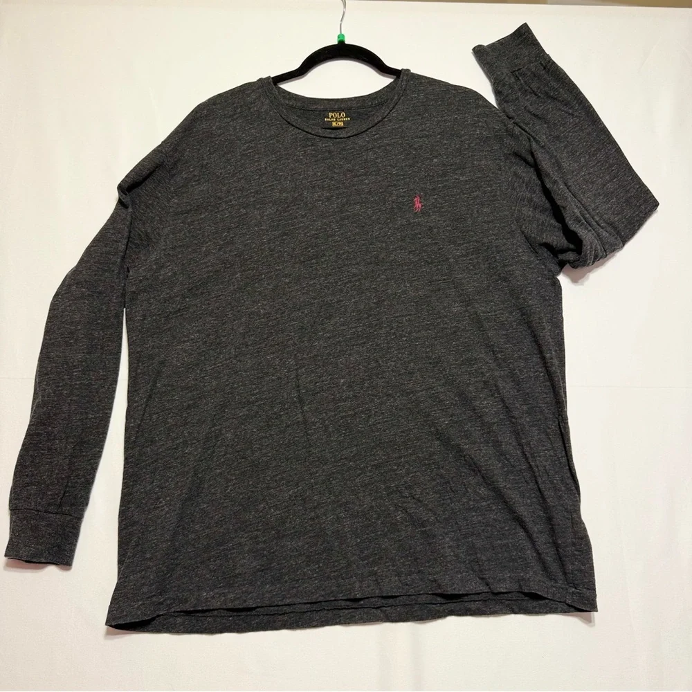 Polo by‎ Ralph Lauren Charcoal Tee T-Shirt Size XL Excellent
